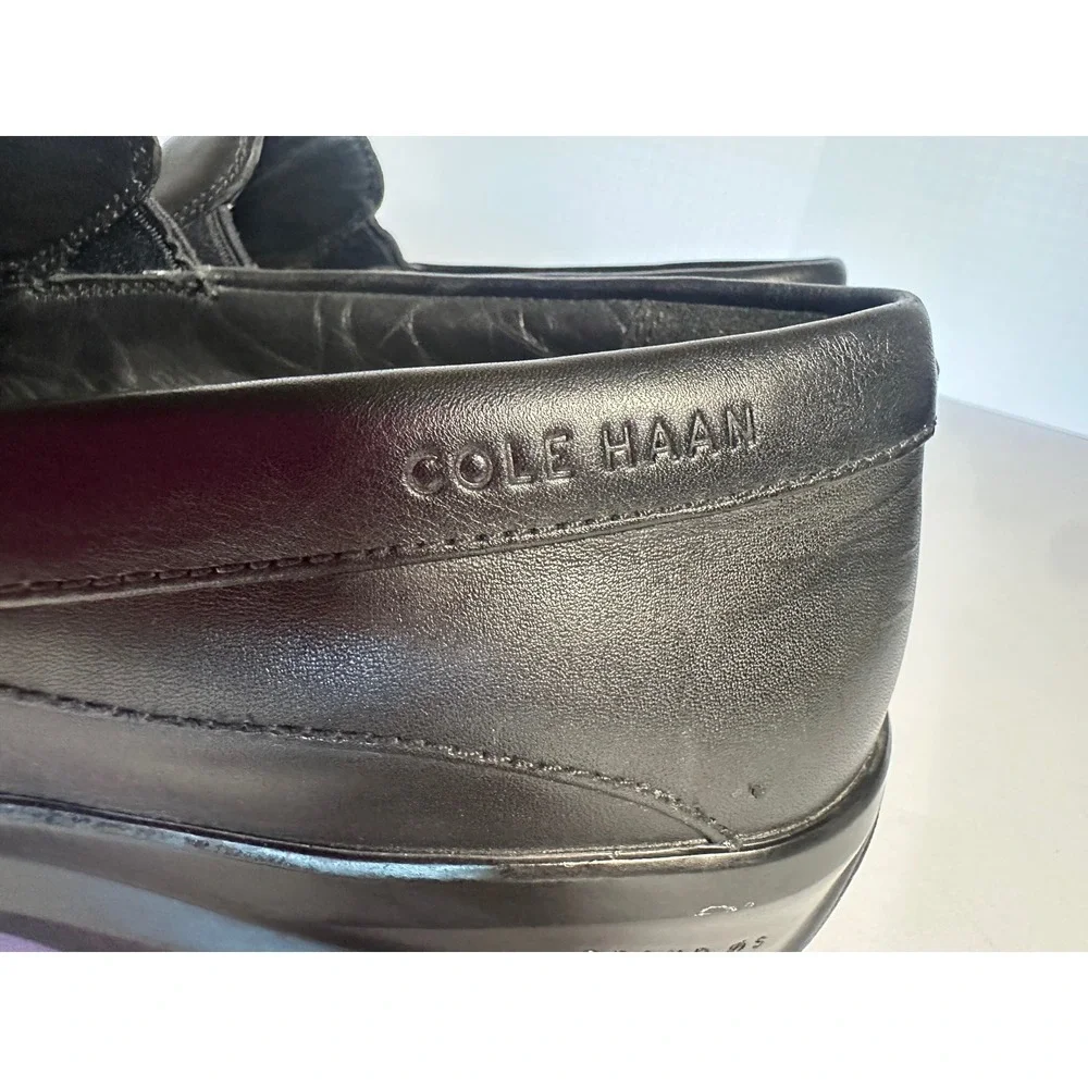 Cole Haan Mens Black Leather Venetian Loafers Grand OS C25938 Size 11M